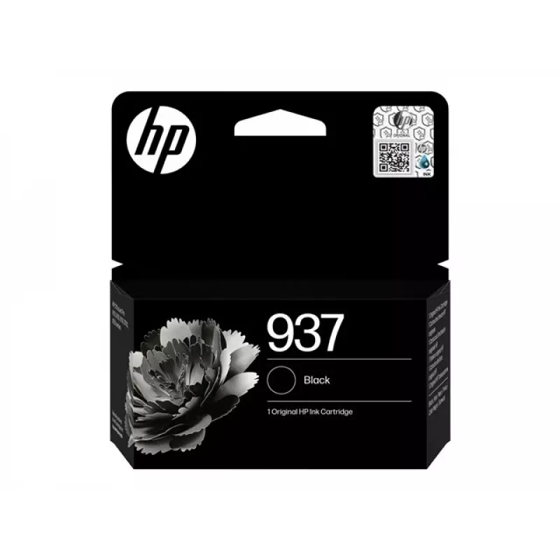 HP 937 čierna originálna atramentová kazeta (4S6W5NE#30B)