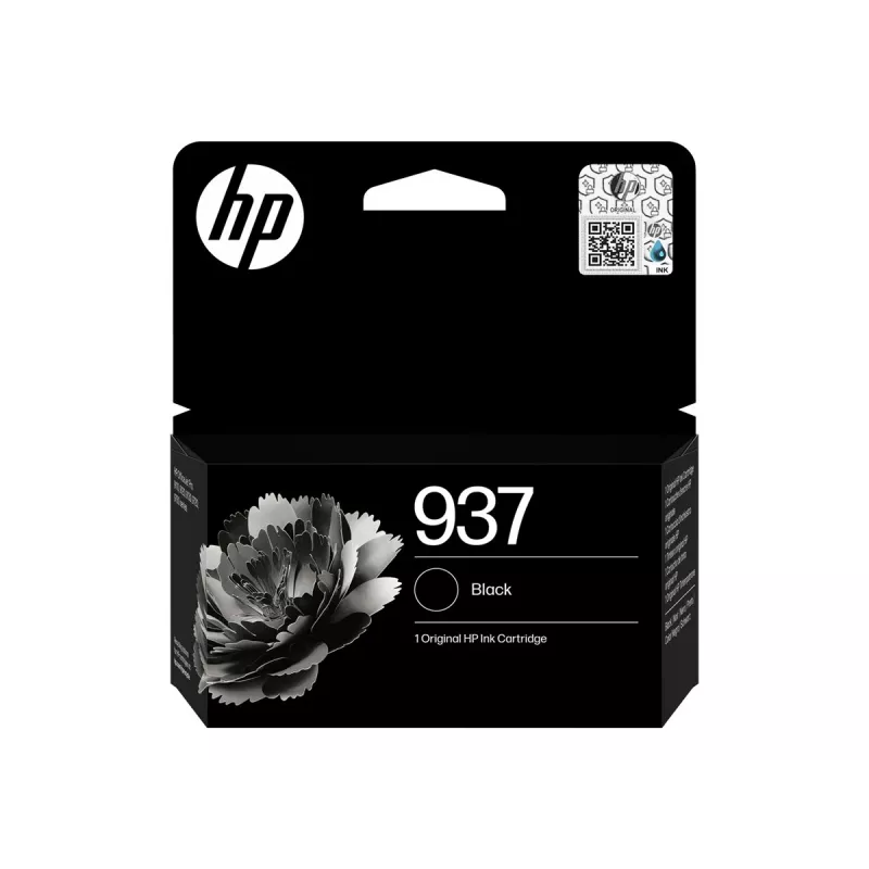 HP 937 čierna originálna atramentová kazeta (4S6W5NE#30B)