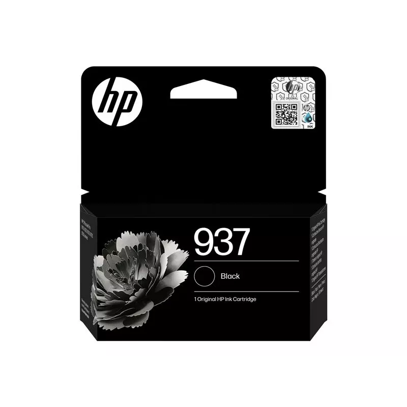 HP 937 čierna originálna atramentová kazeta (4S6W5NE#30B)