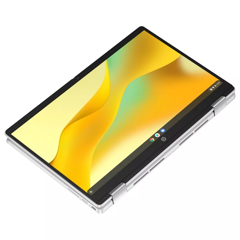 HP Chromebook x360 14b-cd0420ngx - 14 inch FHD IPS dotykový konvertibilný - Intel N200 - 8GB RAM - 128GB UFS - Chrome OS - strieborná