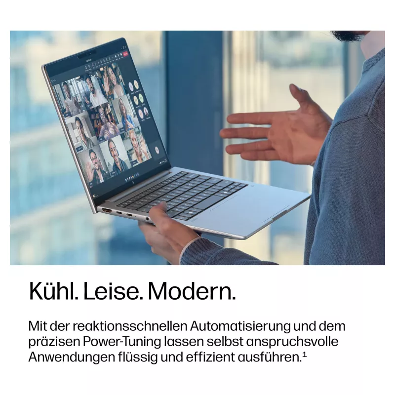 HP EliteBook 8 G2i 14 palca Intel Core Ultra 7 355 32GB RAM 1TB SSD Windows 11 Pro business notebook (strieborná, nemecká klávesnica)