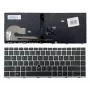 HP EliteBook 840 G5 / 846 G5 / 745 G5 náhradná klávesnica - strieborná, podsvietená, US-anglické rozloženie