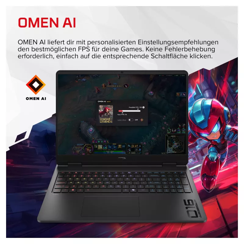 HP OMEN 16-am2190ng Herný notebook, 16 palcov WUXGA IPS 165Hz, Intel Core i9-14900HX, 24GB RAM, 1TB SSD, GeForce RTX 5070, Windows 11 Home