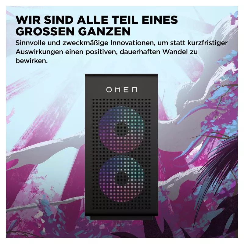 HP OMEN GT16-1174ng herný desktop PC, AMD Ryzen 7 9800X3D, 32GB DDR5, 1TB SSD, Radeon RX 9700 XT, Windows 11 Home