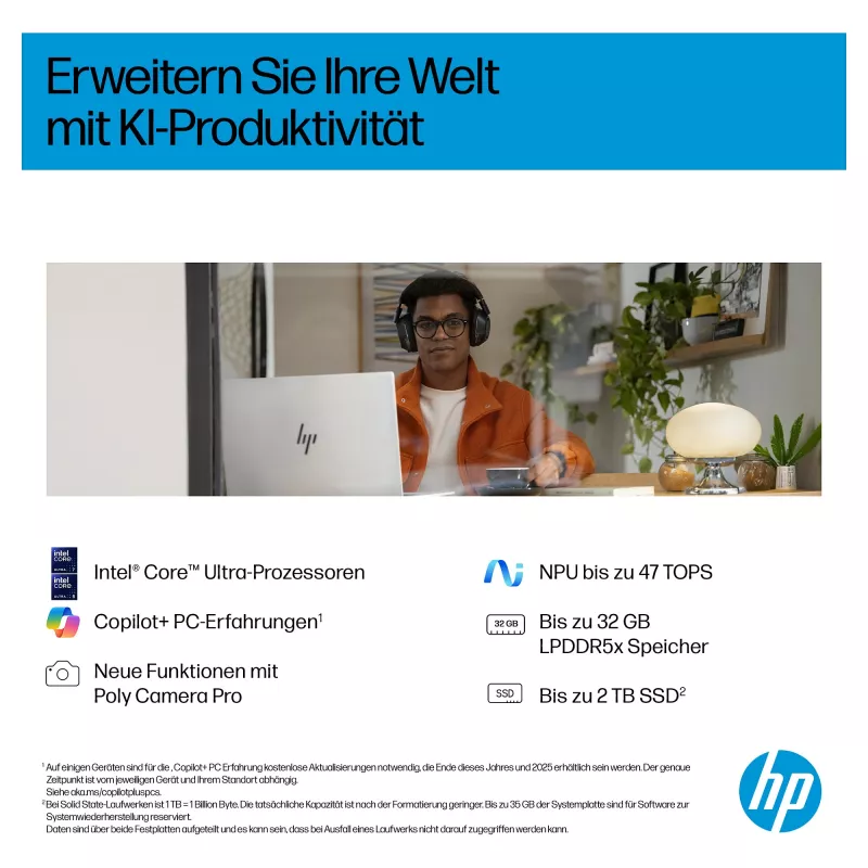 HP OmniBook 7 17-dc0573ng Intel Core 7 256V 16GB RAM 1TB SSD Windows 11 Pro 17.3 palca Full HD Laptop, strieborný
