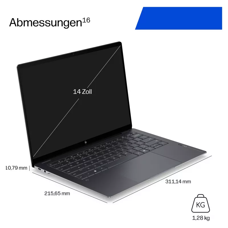 HP OmniBook Ultra 14-kd0470ngx 14" 3K OLED dotykový displej, Intel Core Ultra 7 356H, 16 GB, 512 GB SSD, Windows 11 Home