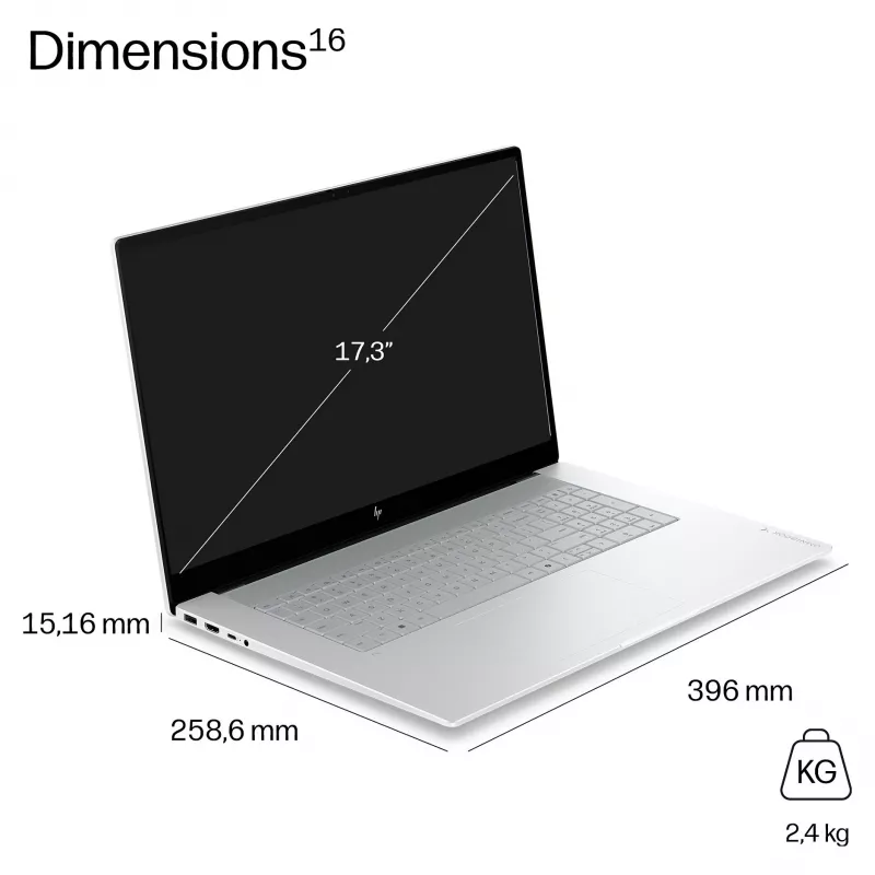 HP OmniBook X Next Gen AI 17-de0070ngx 17,3", Intel Core Ultra 7 355, 16 GB, 1 TB SSD, Windows 11 Home