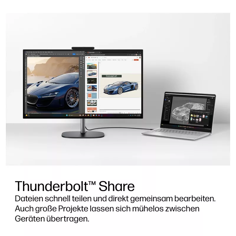 HP OmniStudio X 27-cx0475ng All-in-One PC, 27 inch QHD dotyková obrazovka, Intel Core Ultra 7, 24GB RAM, 1TB SSD, RTX 5050, Windows 11 Home