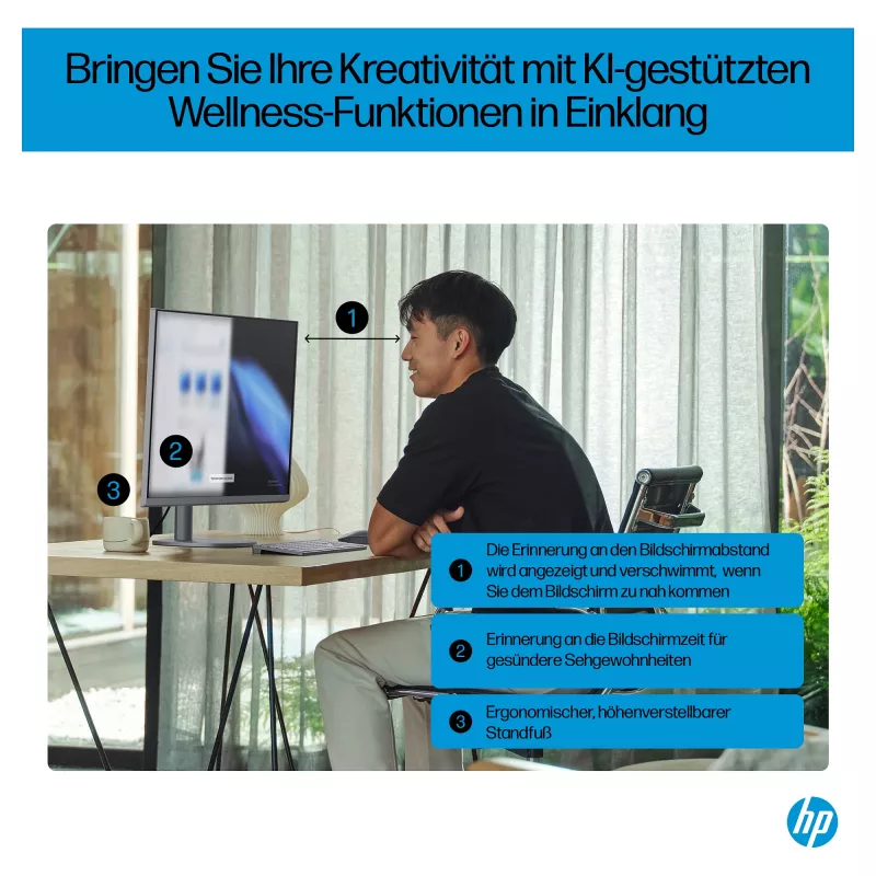 HP OmniStudio X All-in-One 32-c0077ng, strieborný, Windows 11 Home