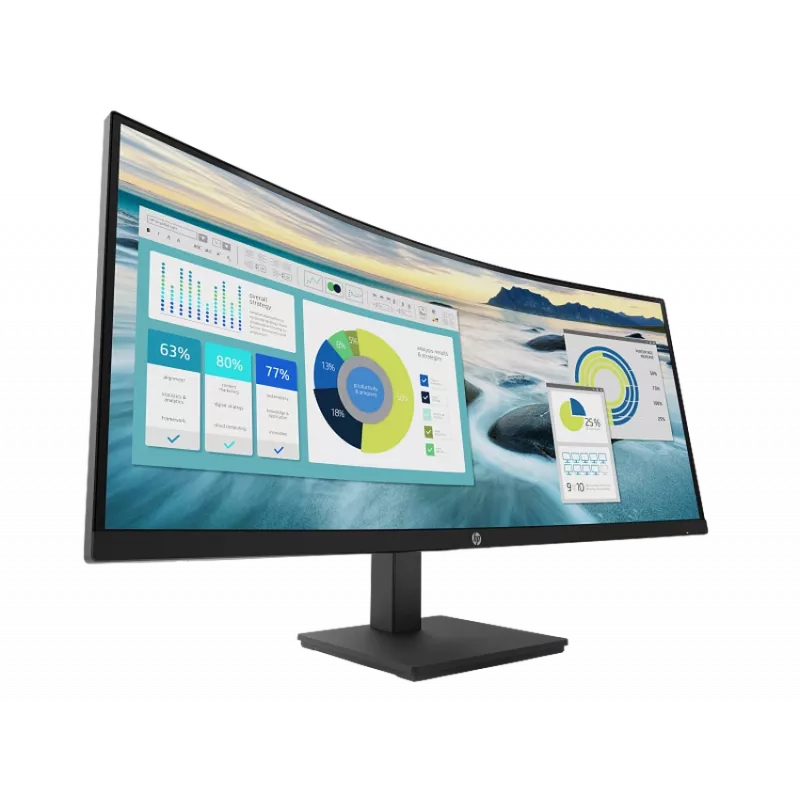 HP P34hc G4 34-palcový zakrivený WQHD monitor (repasovaný)