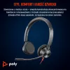 HP Poly Blackwire 3325 stereo headset certifikovaný pre Microsoft Teams USB-C +3,5 mm jack +USB-C/A adaptér
