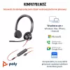 HP Poly Blackwire 3325 stereo headset certifikovaný pre Microsoft Teams USB-C +3,5 mm jack +USB-C/A adaptér