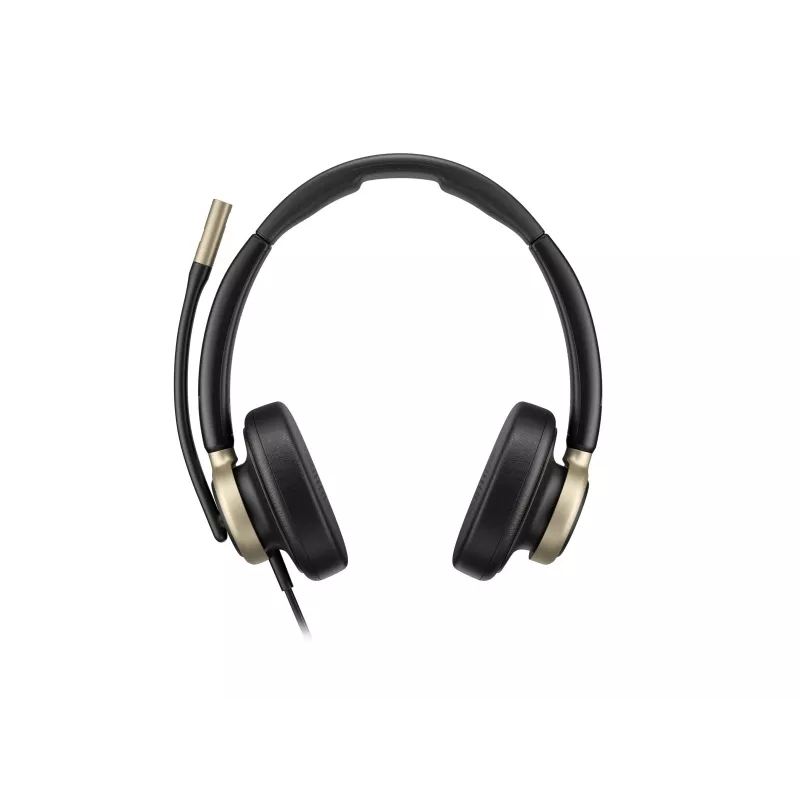 HP Poly Mission 825 stereo USB slúchadlá s mikrofónom a káblom, aktívne potlačenie hluku