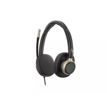 HP Poly Mission 825 stereo USB slúchadlá s mikrofónom a káblom, aktívne potlačenie hluku