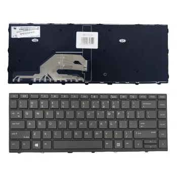 HP ProBook 430 G5 / 440 G5 zostava klávesnice notebooku s rámom, US angličtina, podsvietená, čierna