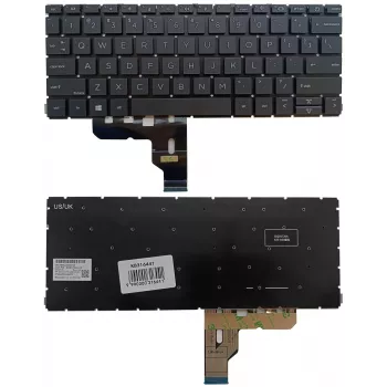 HP ProBook 430 G8/G9, 435 G7/G8 klávesnica US English s podsvietením (čierna)