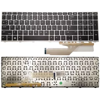 HP ProBook 450 G5, 455 G5, 470 G5 náhradná klávesnica s rámom - rozloženie US English
