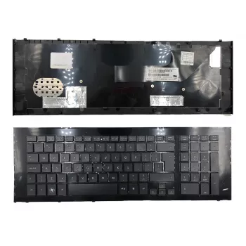 HP ProBook 4720s UK klávesnica – čierna, full-size, chiclet, nožnicový mechanizmus, numerický blok, interný plochý kábel