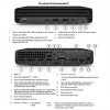 HP Renewed Grade B ProDesk 400 G6 Desktop Mini Intel Core i5-10500T 16GB 256GB SSD Windows 11 Pro