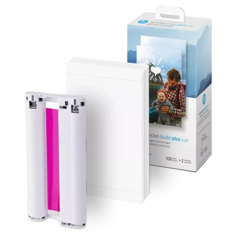 HP Sprocket Studio Plus 4x6 fotografický papier (108 listov) - lesklý