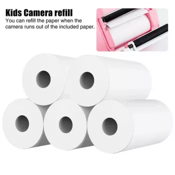 HQ samolepiace termálne papierové nálepky, 5 rolí, 57mm x 25mm pre detský fotoaparát s okamžitou tlačou