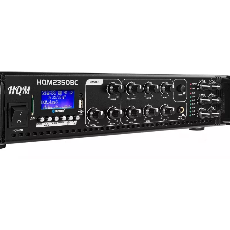 HQM HQM2350BC rádiozosilňovač FM/MP3/Bluetooth 350W