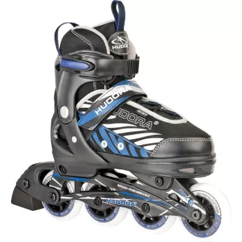HUDORA Leon nastaviteľné detské inline korčule čierna/modrá veľkosť 33-36