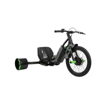 Huffy Green Machine Drift Trike, 36V elektrický, čierna/zelená, 350W bezkefkový motor, 20