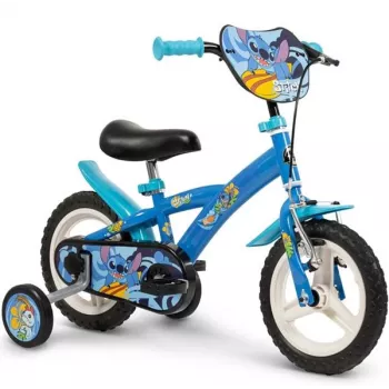 Huffy STITCH 12 detský bicykel – modrý, 12-palcové kolesá, oceľový rám, pomocné kolieska, nastaviteľné sedlo a riadidlá