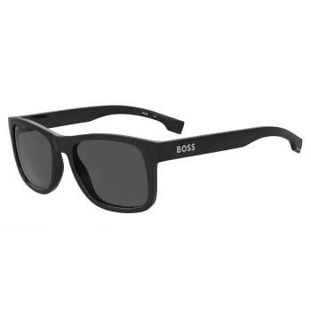 HUGO BOSS BLACK BOSS1568S807 obdĺžnikové slnečné okuliare, čierna/sivá, 55/18/145 mm