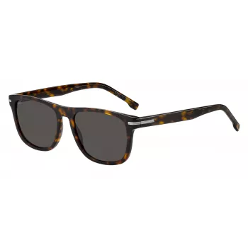 HUGO BOSS BLACK BOSS1626S086 pánske slnečné okuliare - čierny rám, sivé šošovky, 55/18/145 mm