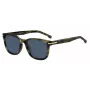HUGO BOSS BLACK BOSS1722GS517 obdĺžnikové slnečné okuliare čierny rám sivé sklá 54mm