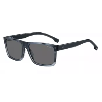 HUGO BOSS BLACK slnečné okuliare BOSS1760GS38I pánske hranatý rám tmavosivé šošovky 59mm