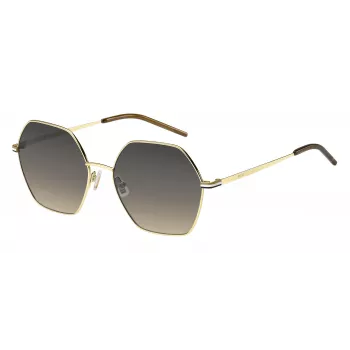 HUGO BOSS BLACK dámske slnečné okuliare BOSS1589SJ5G hranatý acetátový rám sivé gradientové sklá 57mm