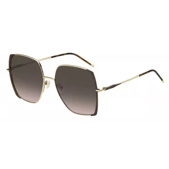 HUGO BOSS BLACK dámske slnečné okuliare BOSS1707S01Q - sivé sklá, čierny rám, 58 mm