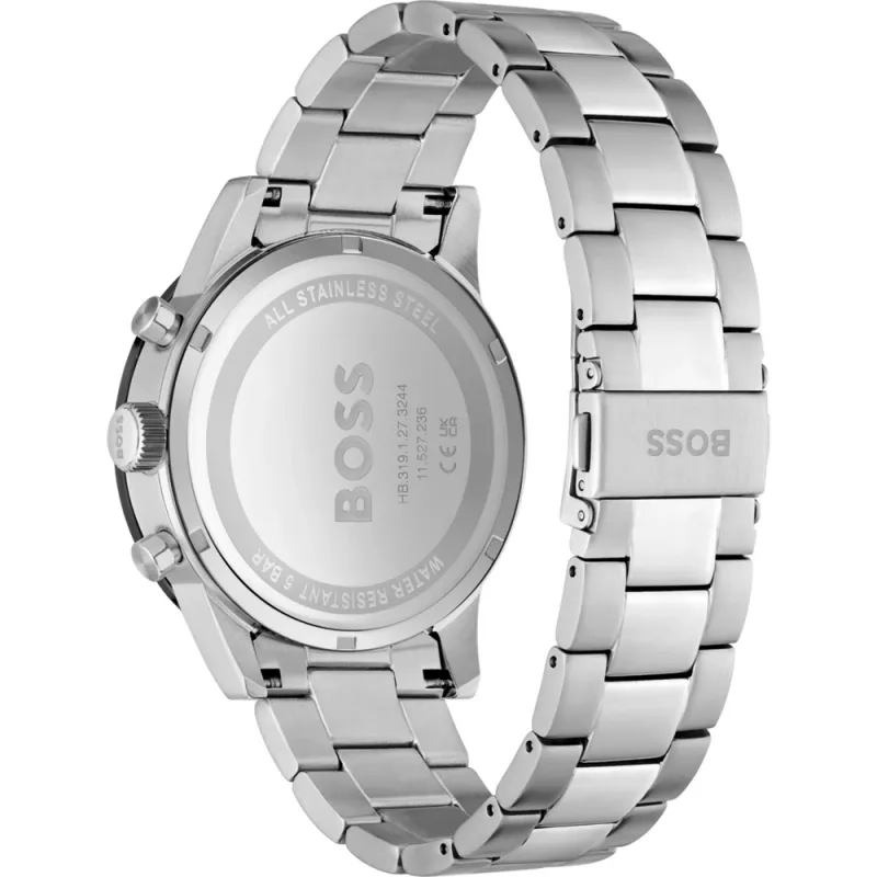 HUGO BOSS pánske hodinky Velocity Chronograph 1513922 44 mm oceľ modrý ciferník