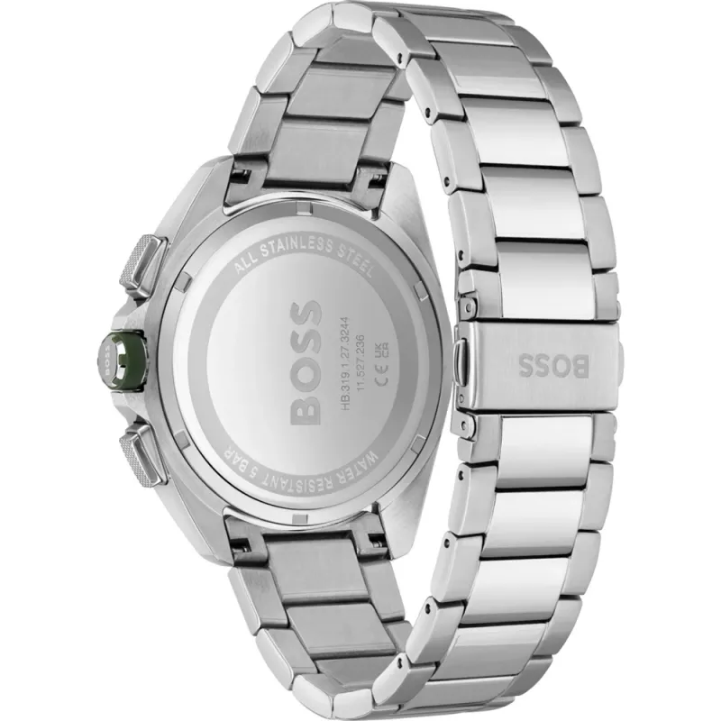 HUGO BOSS pánske hodinky 1513951 44mm nerezová oceľ modrý ciferník chronograf