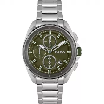 HUGO BOSS pánske hodinky 1513951 44mm nerezová oceľ modrý ciferník chronograf