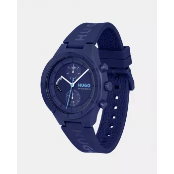HUGO BOSS Velocity pánske quartz chronograf hodinky 44mm nerezová oceľ modrý ciferník