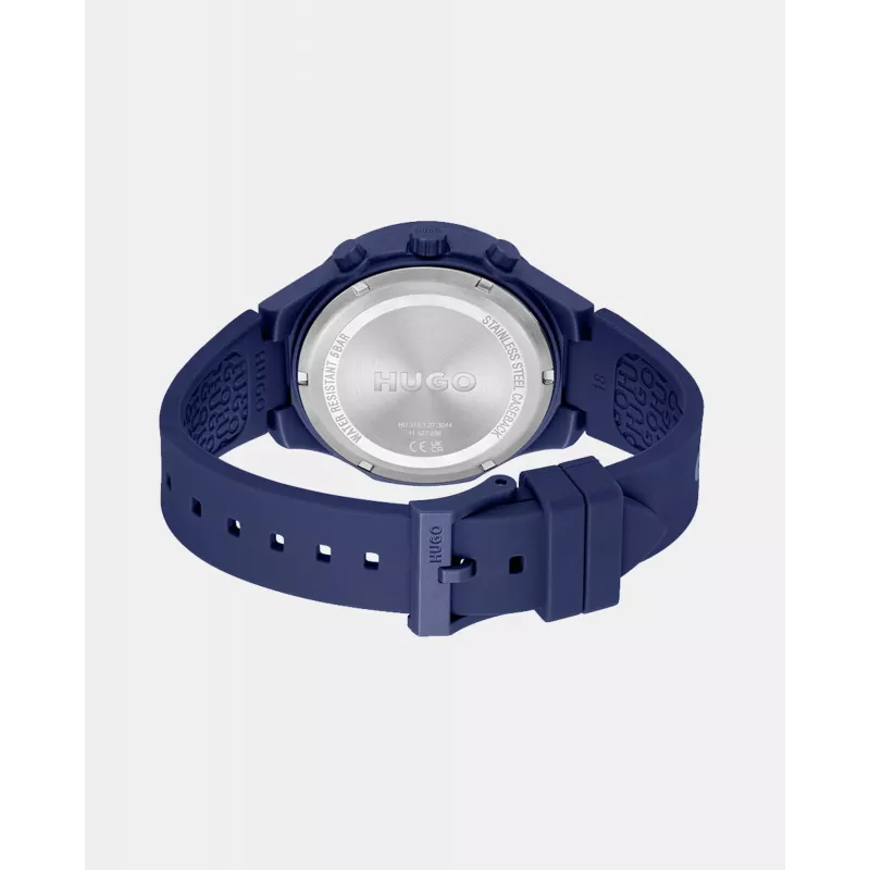 HUGO BOSS Velocity pánske quartz chronograf hodinky 44mm nerezová oceľ modrý ciferník