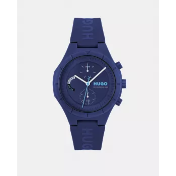 HUGO BOSS Velocity pánske quartz chronograf hodinky 44mm nerezová oceľ modrý ciferník
