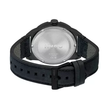 HUGO MAN 1530275 45 mm quartz chronografové hodinky modrý ciferník hnedý kožený remienok