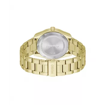 HUGO MAN 1530354 42mm quartz chronograph hodinky čierna silikón