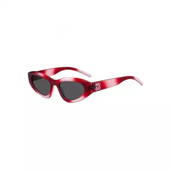 HUGO unisex slnečné okuliare HG-1282-S-C48 obdĺžnikový plný rám 52/23/145 mm čierna/sivá UV400