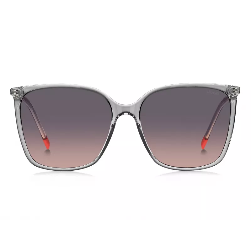 HUGO dámske slnečné okuliare HG1275SKB7F7F - havana/hnedý acetátový rám, hnedé gradientové sklá, 57 mm