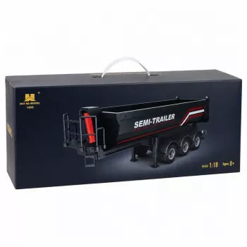 HUINA 32332 RC kovový náves sklápačky mierka 1:18 čierna