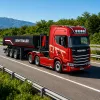 HUINA 32332 RC kovový náves sklápačky mierka 1:18 čierna