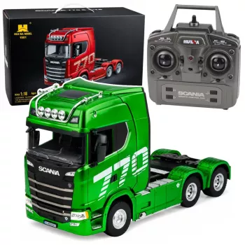 Huina Scania Truck diaľkové ovládanie RC zelené 1:18