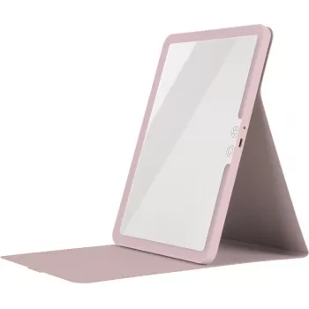 Humanas HS-ML02 LED zrkadlo na líčenie s osvetlením - ružové
