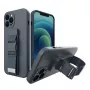 Hurtel modrý USB-C na USB-A kábel 1m nylonový pletený
